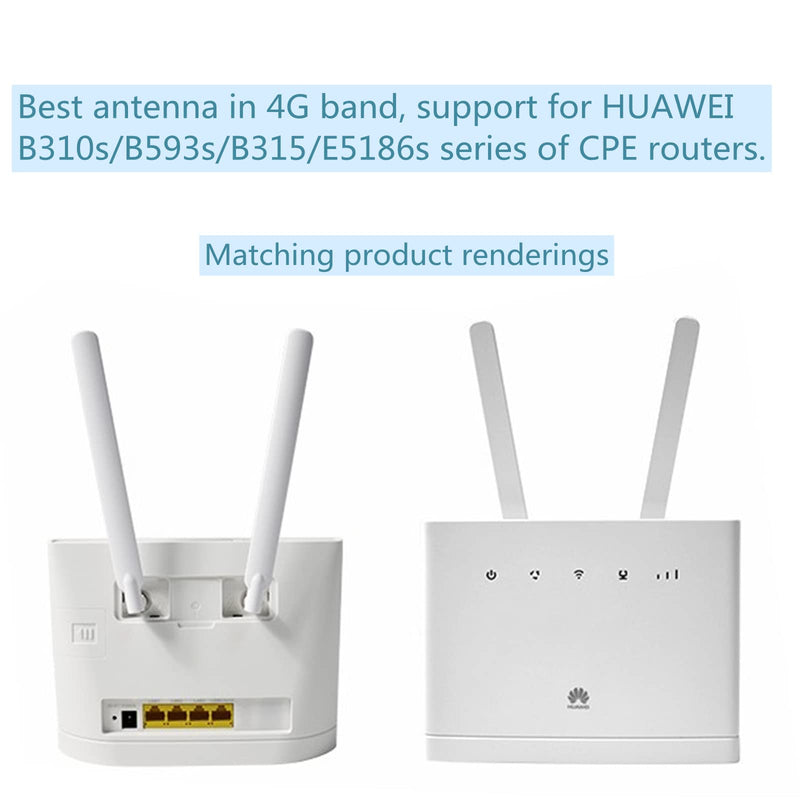 2PCS Router Antenna,2X 5dBi 4G LTE Antenna, Gain Antenna with SMA Connector, Antenna, Antenna for Huawei B310/B593/B315s/E5186s CPE Router