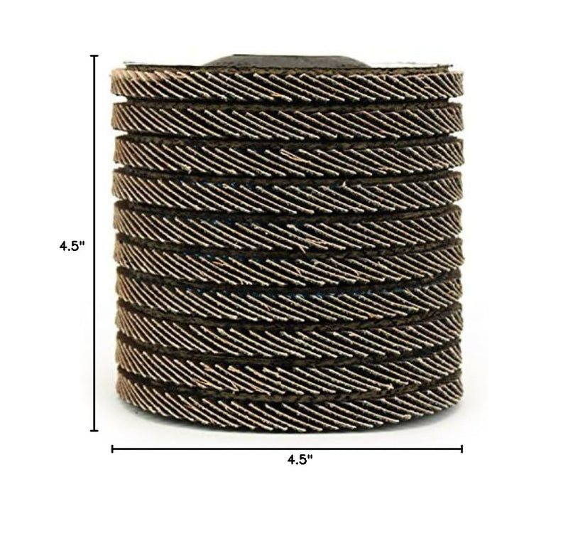 BHA Zirconia Grinding and Sanding Flap Discs T29, 4-1/2" x 7/8", 40 Grit - 10 Pack