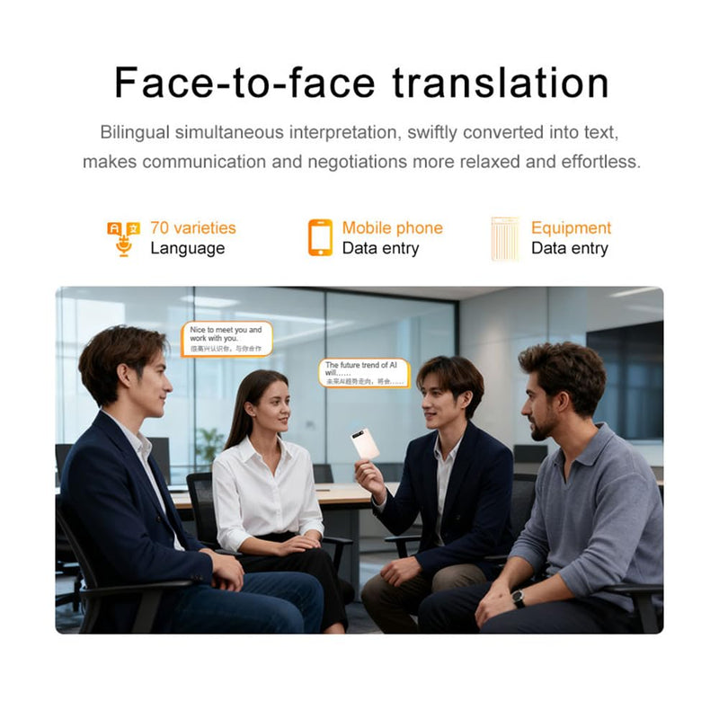 AI Voice Recorder, App Control, Transcribe & Summarize with AI Technology, 64GB Memory, One-Touch Recording, Audio Recorder for Lectures, Meetings, Calls with Protective case