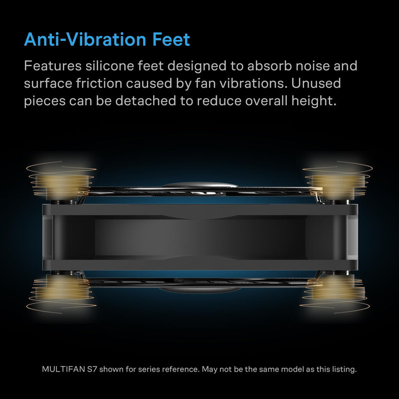 AC Infinity MULTIFAN S7, Quiet Dual 120mm USB Fan. | UL-Certified, for Receiver, DVR, PlayStation, Xbox, Computer Cabinet Cooling