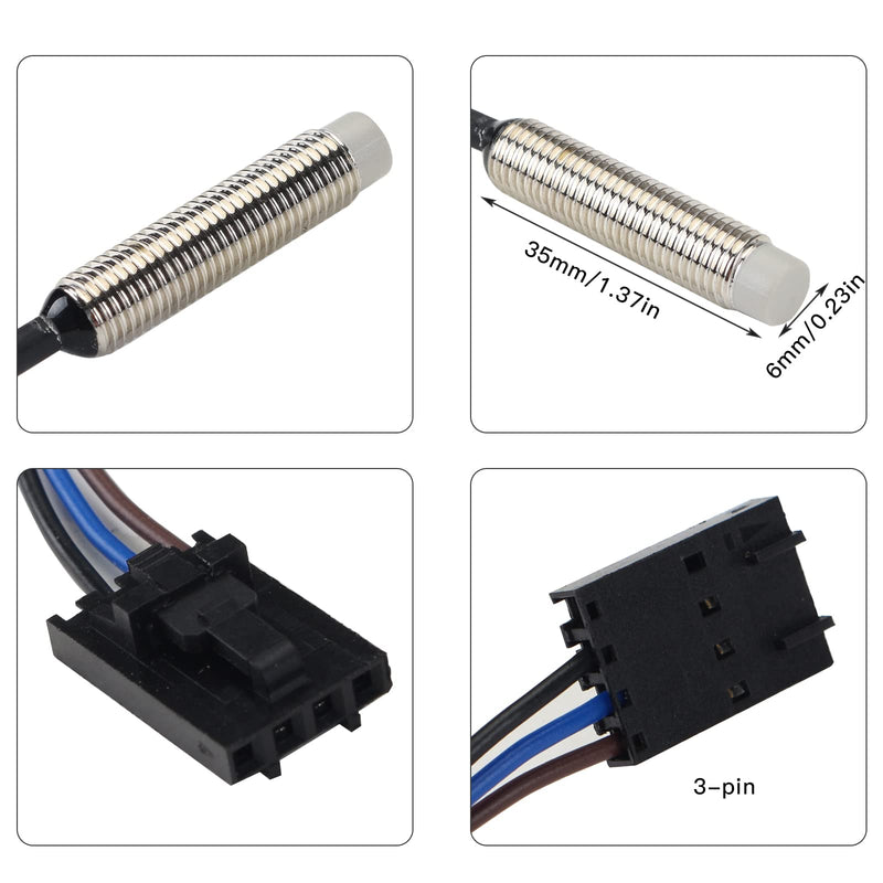 FYSETC Prus MK3S+ Pinda Probe Replacement Auto Bed Leveling Sensor Probe 5V 3PIN Compatible with Prus MK3S MK3 MK2.5S MK2.5 MINI MINI+ 3D Printer Accessories