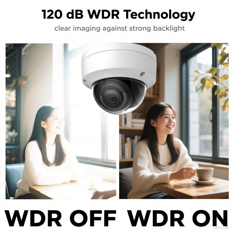 DS-2CD2143G2-I 4MP AcuSense POE IP Dome Camera Outdoor, 2.8mm Wide Angle, 3-Axis, WDR, IP67, IK10, H.265+ with Human and Vehicle Detection DS-2CD2143G2-I