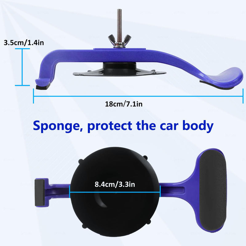 ZKTOOL 6PC Suction Cup Clamp Set, Class Clamps Kit for Car Convertible Glass Windshield Top Repair Gluing,With Sponge Pad…