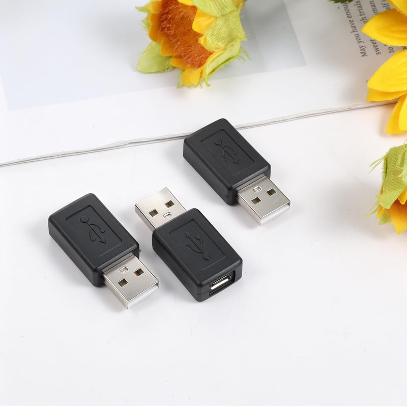 5PCS USB Micro to USB A Adapter | Type-A Male to Micro Female Converter Connector for Tablets Speakers Digital