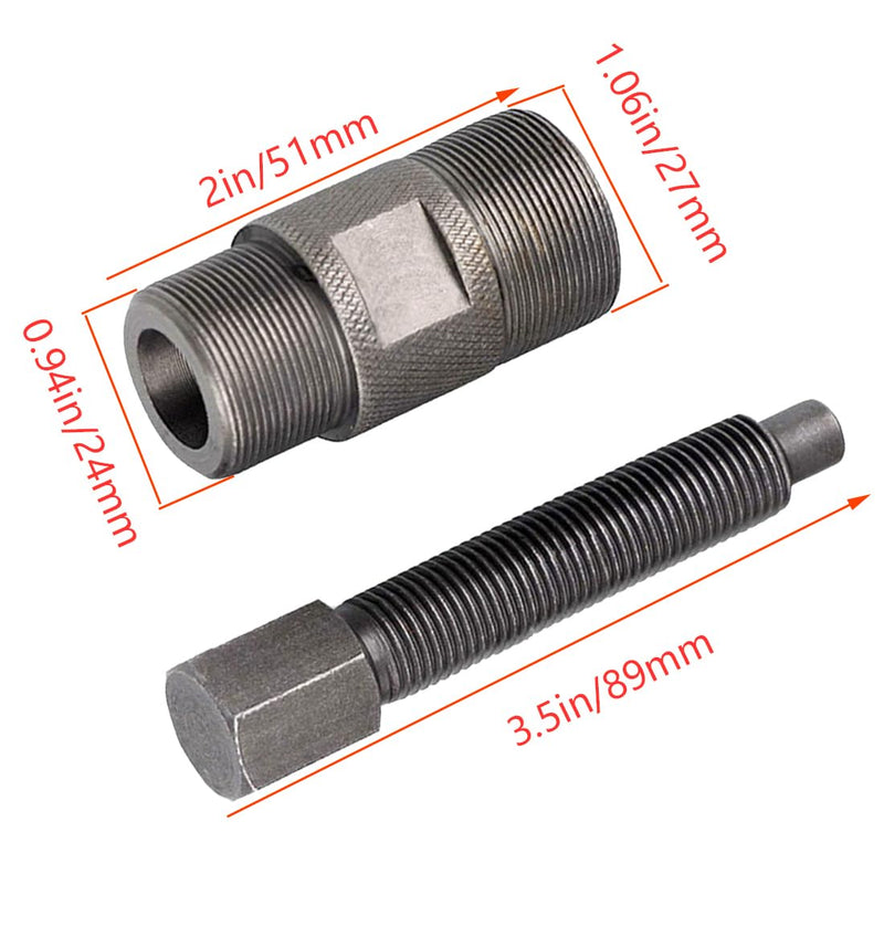 24mm&27mm Double Head stator Magneto flywheel Puller fits for GY6 50 125 150cc Yamaha Kawasaki Suzuki Scooter ATV Dirt Bike