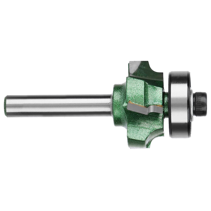 Banding Cutter,Trimmer Wood,R1 Bit Slotting Router Cutter,Banding Trimmer Routers Bevel Top Trim Router Woodworking Milling Cutter 4 Teeth Trimming Cutter Trimmer Router Bit(1/4 * R3) 1/4 * R3