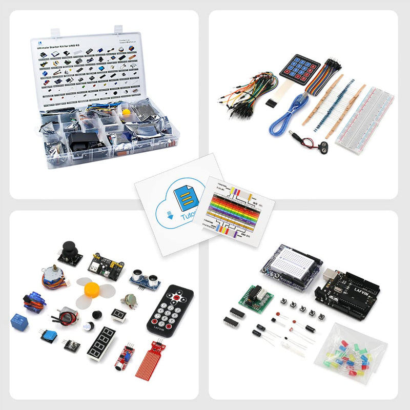 LAFVIN Ultimate Starter kit with R3 Board Mega2560 Mega328 Nano Compatible with Arduino IDE with Tutorial