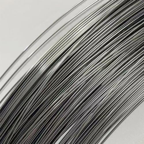 TEN-HIGH Nitinol Wire 0.1mm,1 Meter Pre-Trained Shape Memory Super Elastic Wire,Super Elastic Nitinol Memory Steel Wire Nickel Titanium Alloy Wire for Science, Research and DIY(Length:3.28ft) 0.1mm x 3.28ft Silver