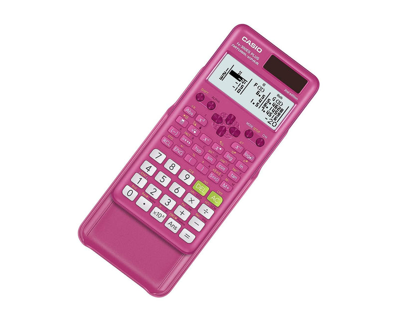 Casio fx-9750GIII Pink Graphing Calculator (fx-9750GIII-PK) & fx-300ESPLS2 Pink Scientific Calculator Small Calculator+ Pink Scientific Calculator