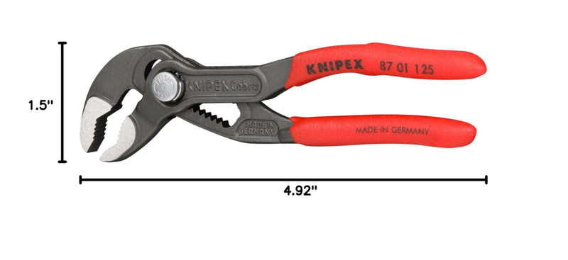 Knipex 87 01 125 Water Pump Pliers "Cobra" 4,92" 125mm