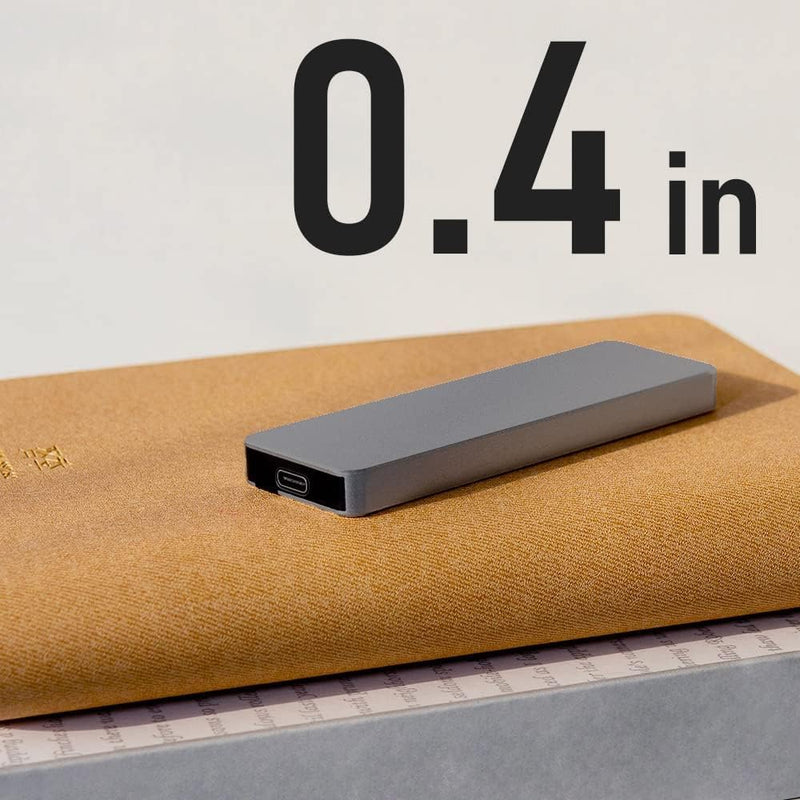 5-Star Aluminum Portable External Solid State Drive SSD 2TB, Read up to 500MB/s, USB-C, USB A 3.2 Gen 2, Waterproof, Dustproof (IP68), Shockproof, Pressure Resistant