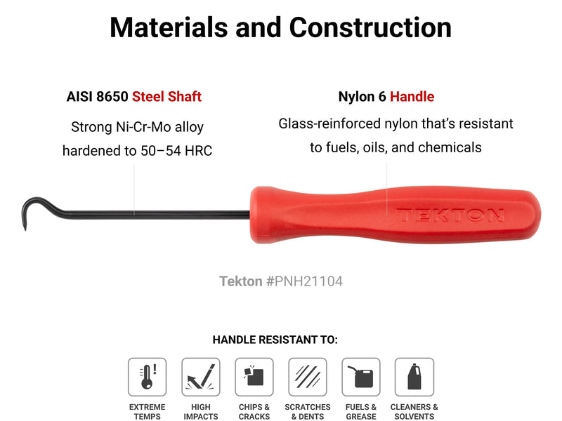 TEKTON Pointed Pick and Hook Set (9-Piece) | PNH90004 | Made in USA Pick and Hook, (9-pc.)