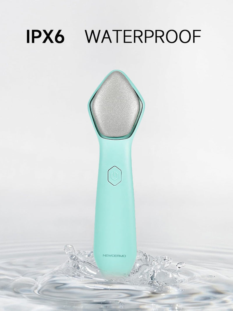 NEWDERMO Microdermabrasion Machine Pro, Large Diamond Electric Microdermabrasion Wand Tool With 3 Levels Frequency for Face Body Exfoliate Skin Care (Green) Green