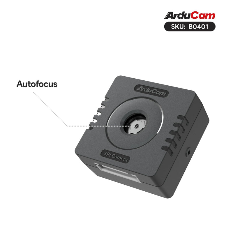 Arducam Mega 5MP SPI Camera, Autofocus Arduino Camera Module, Compatible with Any MCU, Arduino UNO Mega2560 Board, Raspberry Pi