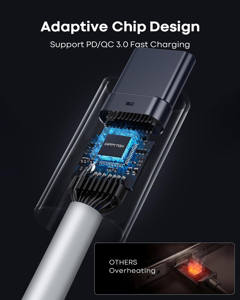 USB C to USB C Cable 25FT [60W Fast Charging, Extra Long Type C Cable] (No Data Transfer) for iPhone 16/15, Galaxy, Pixel, Switch, Camera & More - White 1