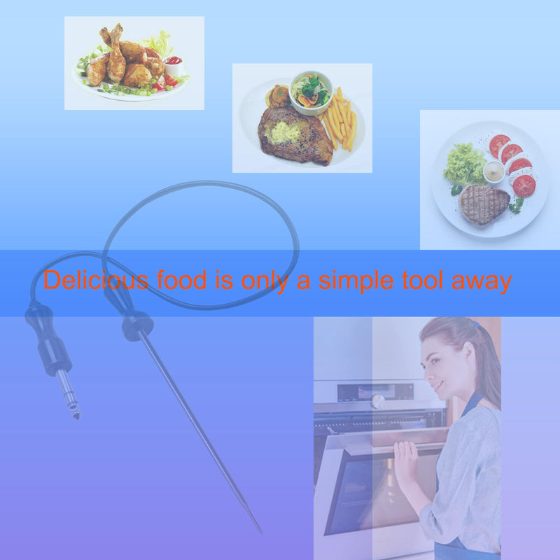 for DG32-00013A Samsung Oven Temperature Probe Meat Temperature Probe Oven Probe Length 25.6 in Stainless Steel Cooking Sensor