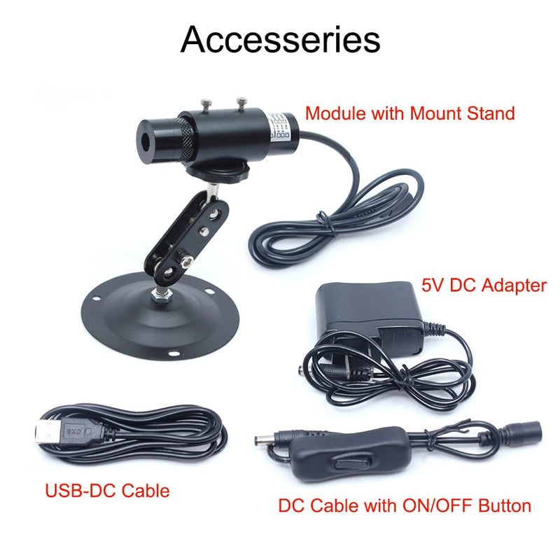 650nm Adjustable Red Cross Line Module for Positioning Crosshair Alignment Locator