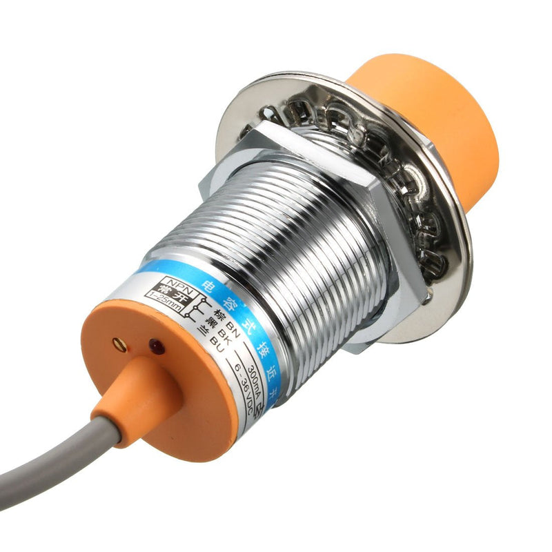 uxcell 25mm Capacitance Proximity Sensor Switch Detector NPN NO DC 6-36V 300mA 3-Wire LJC30A3-H-Z/BX for 3D Printer Probe Bed Leveling, MCU Board