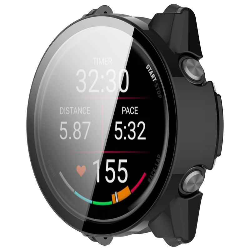 Case Compatible with Garmin Forerunner 70, 170, 170 Music Smartwatch with Tempered Glass Screen Protector Ultra-Thin Hard PC Full Protective Face Cover Bumper (6Colors) 6Colors