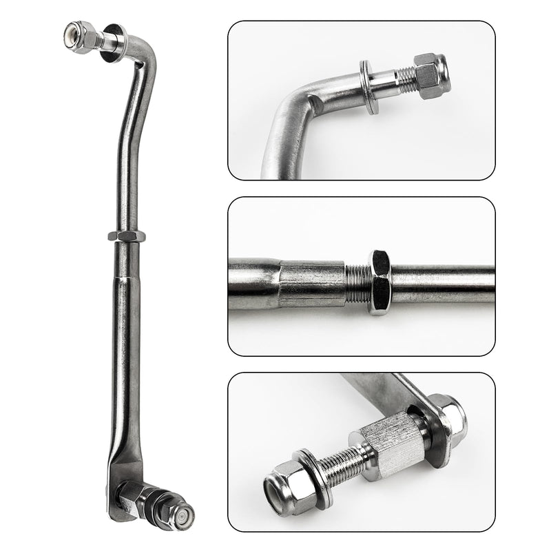 Outboard Motor Steering Link, Universal Boat Engine Stainless Steel Steering Link Rod with Fixing Bracket, 265-315mm Adjustable Outboard Steering Arm for15HP to 200HP Outboard Engine