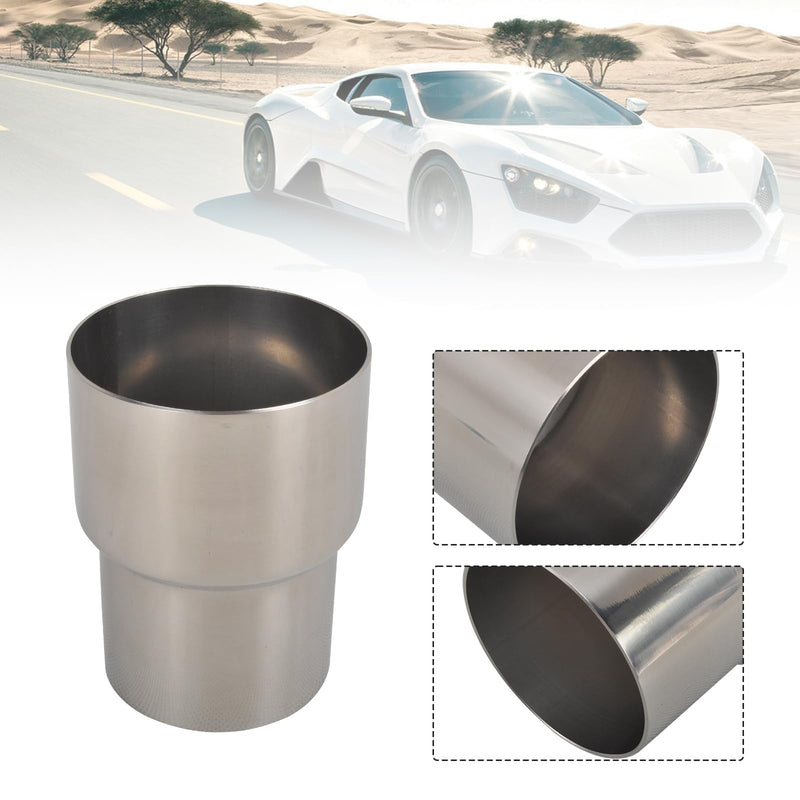 SSN Exhaust Pipe Reducer Component Adapter 2.5 Inch ID to 3.0 Inch ID Polished 304 Stainless Steel Universal ID 2.5" to ID 3.0" Exhaust Pipe Reducer Adapter 4 Inch Length-Pair ID 2.5" to ID 3"