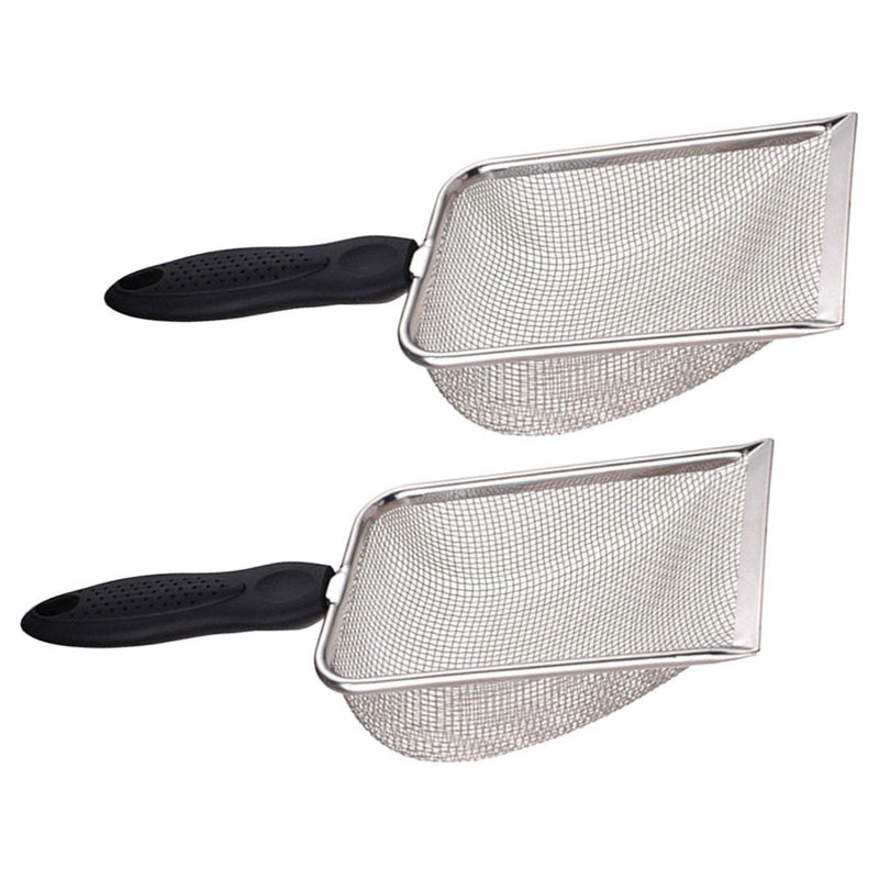 Kichvoe 2pcs Beach Shovel Outdoor Shovel Tool Mesh Cleaning Food Cooking Sand Scoop Convenient Lightweight Tool Beach Spade Mesh Funny