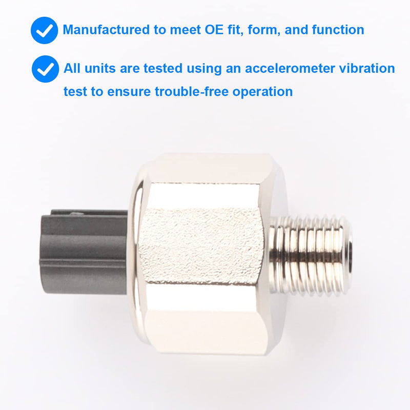 Knock Sensor, Replaces 30530-PPL-A01, 158-0917, 1580917 Compatible with Honda, Acura - 2003-2007 Accord, 2002-2009 CRV, 2002-2005 Civic, 2003-2011 Element, 2007-2012 RDX, 2002-2006 RSX, 2004-2008 TSX