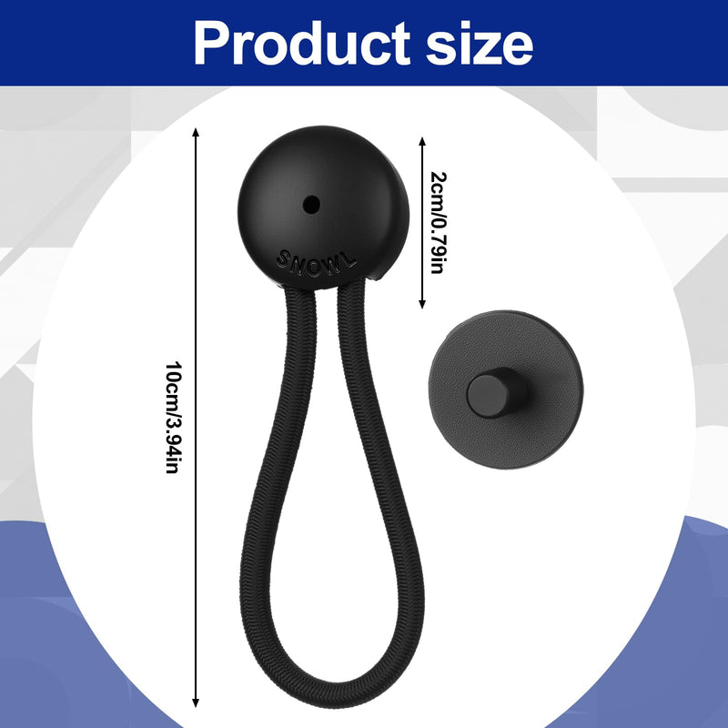 10 Pack Shock Cord Fastener Bungee Cord Clips with Adjustable Knob Multifunctional Fastener for Tent Boat Cover Canvas Marine Truck Rv Trailer Accessoriest Outdoor(Black,Classic Style) Black Classic Style