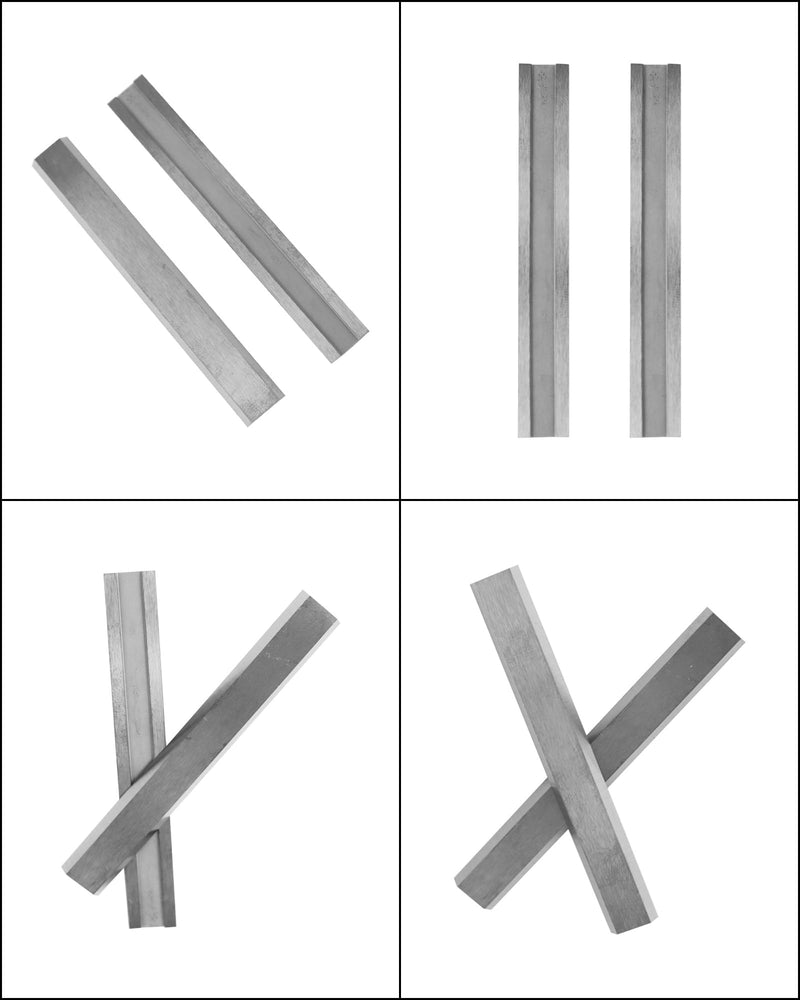 2.5" Carbide Paint Scraper Blades, Double-Edged Reversible Replacement Tungsten Steel Blades, Fit for 2.5in scraper, for Removing Paint, Wood, Glue and Grout - 2pcs 2.5"