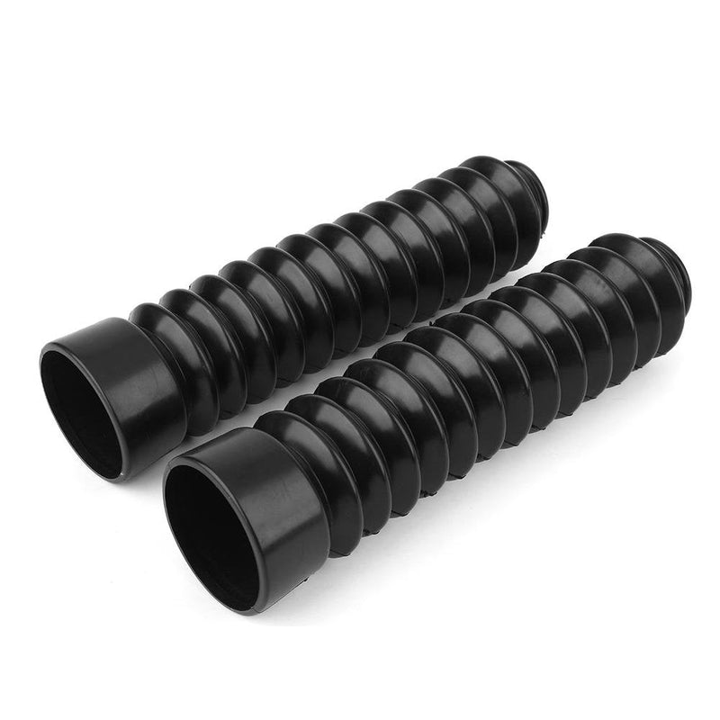 1 Pair/2 Pcs Universal Motorcycle Bike Front Fork Cover, Rubber Front Fork Dust Cover Boots Protector Shock Gaiters Pad Wrap Cover Set
