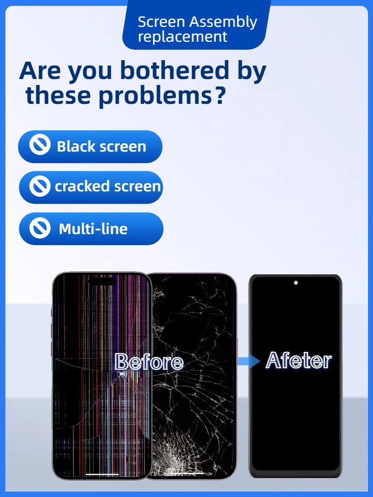 for Samsung Galaxy A17 5G Screen Replacement with Frame | for Samsung A17 Screen Replacement kit SM-A176u1 A176w S176dl A176P LCD Display Touch Screen Digitizer Assembly With Tools Black