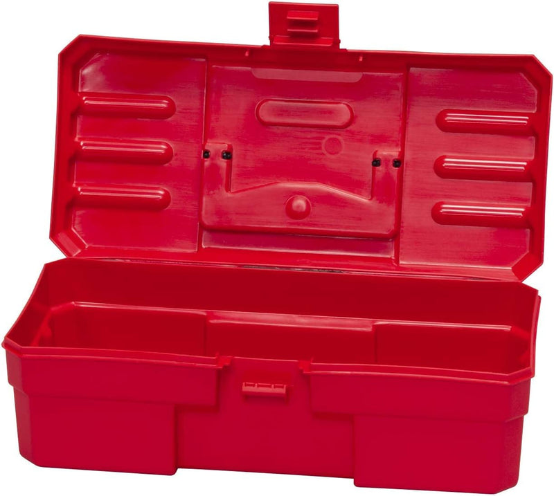 Akro-Mils 12-Inch ProBox Plastic Toolbox for Tools, Hobby or Craft Storage Toolbox, Model 09912, (12-Inch x 5-1/2-Inch x 4-Inch), Red 1-Pack