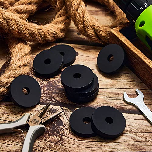 20 Pcs Rubber Washers Flat 1 1/2 Od x 3/8 ID x 1/4 Inch Rubber Bushings 20