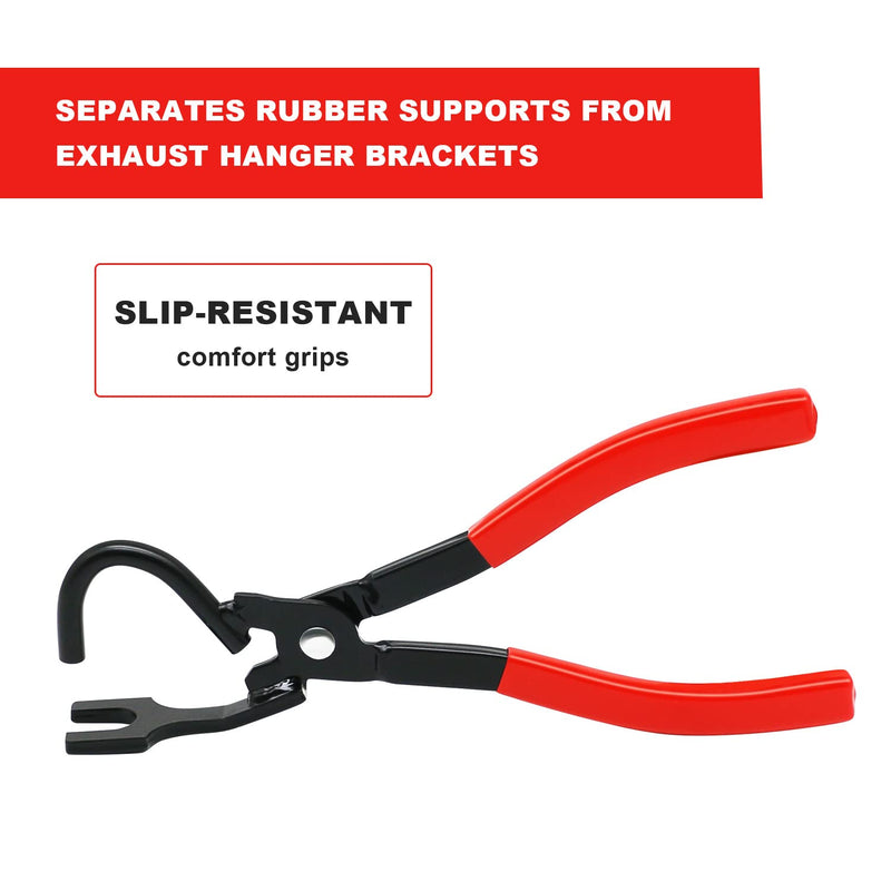 Exhaust Hanger Removal Tool Rubber Bracket and Exhaust Hanger Separation Exhaust Pliers Compatible with All Exhaust Rubber Hangers