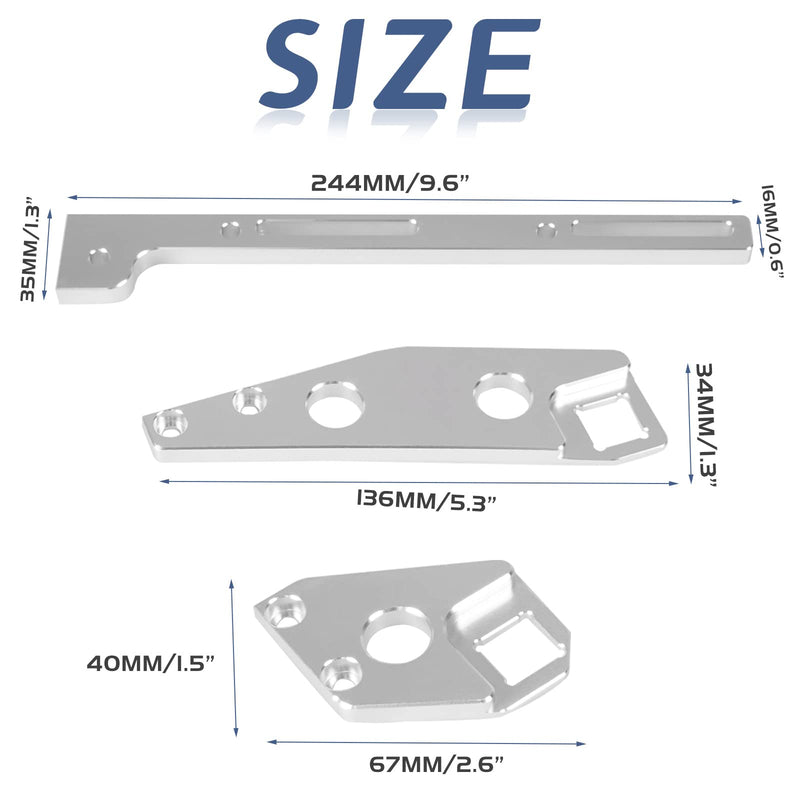 YESHMA Throttle Cable Bracket Compatible with LS LS1 LS2 LS6 Cathedral Port Sheet Metal Intake Manifold Aluminum, Compatible with Chevy 4.8 5.3 5.7 6.0