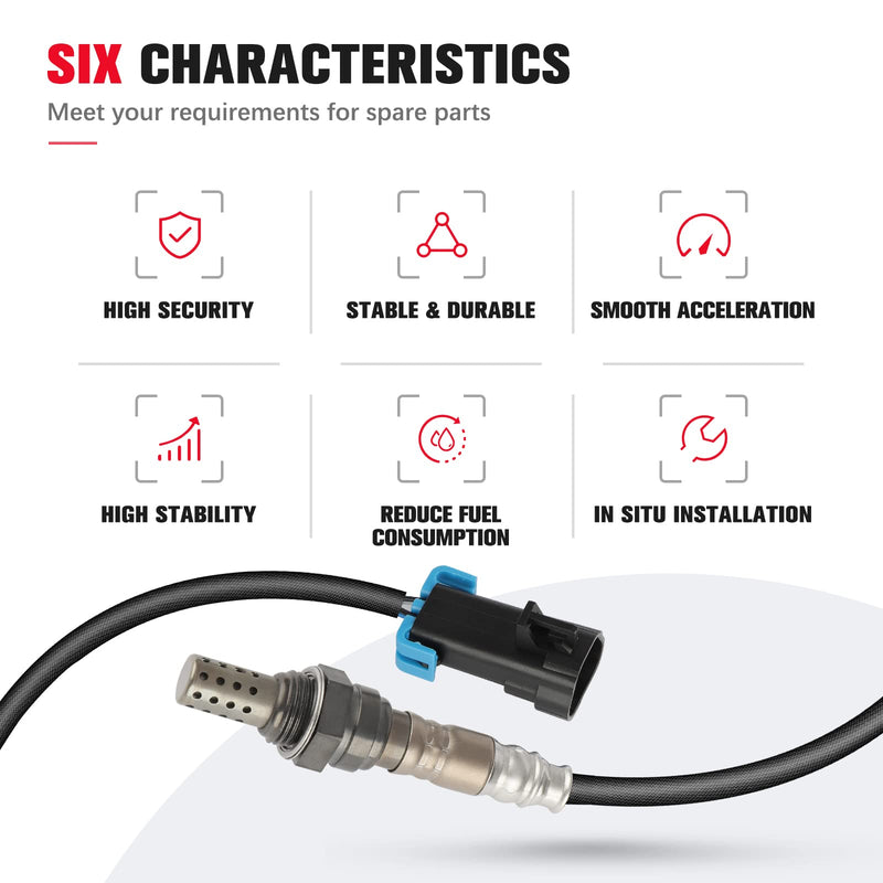 O2 Sensor Oxygen Sensor Upstream Downstream Compatible with 234-4673 for Buick Lacrosse 2010-2016 for Buick Regal 2011-2017 for Buick Verano 2012-2017