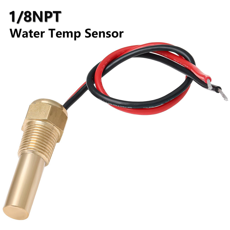 ARTILAURA 1/8NPT 0-150PSI Oil Pressure Sensor and 1/8NPT Water Temperature Sender Sending Unit