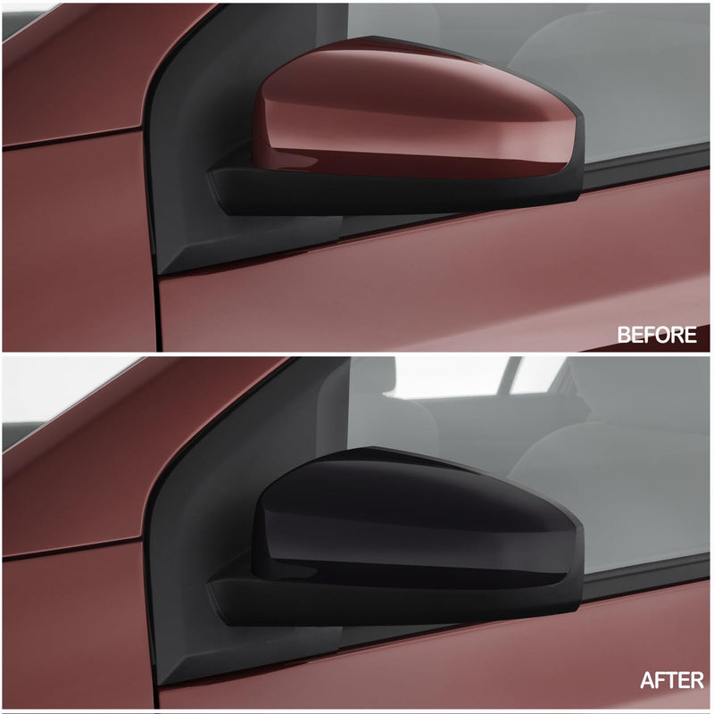 Gloss Black Side Wing Mirror Cover Cap Compatible with 2007 2008 2009 2010 2011 2012 Nissan Sentra Gloss Black