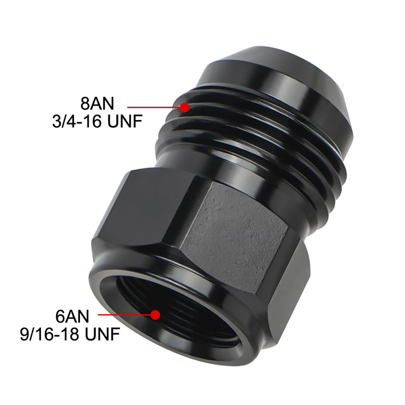 EVIL ENERGY 6AN Female to 8AN Male Flare Reducer Expander Adapter Fitting 2PCS