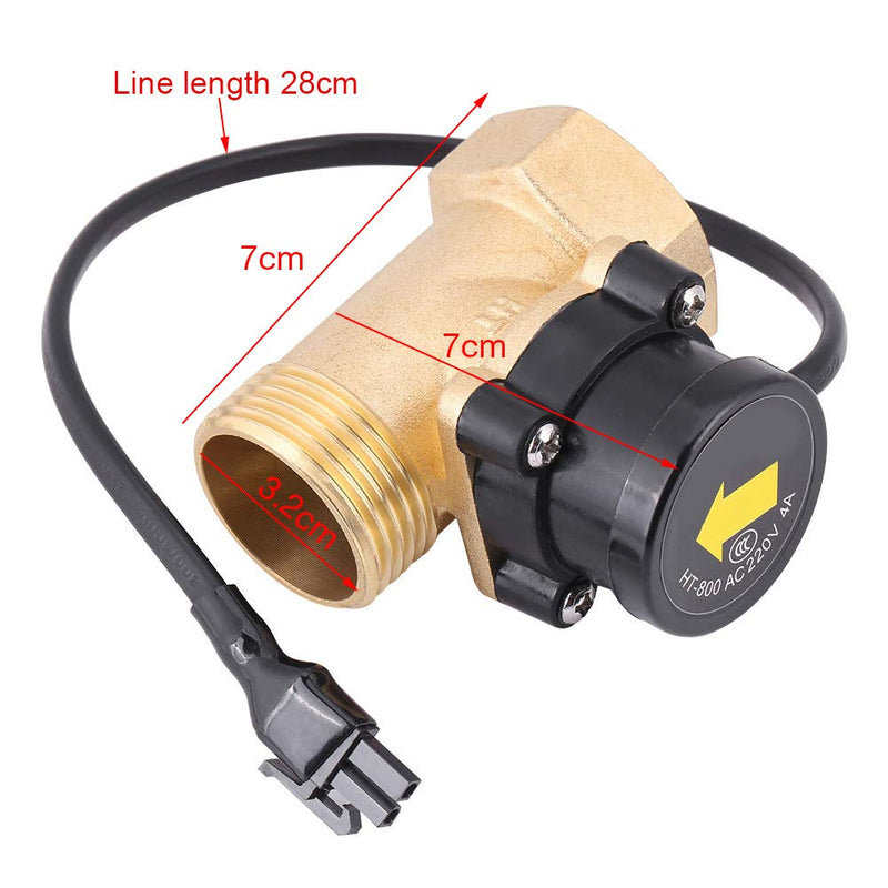 Water Flow Switch Automatic Control Valve G1 Thread 110V Sensor for Home Water Systems Pump Machine Liquid Level