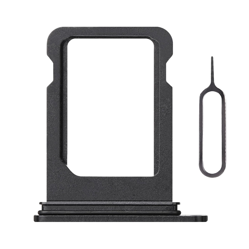 Single SIM Card Tray Black Replacement for iPhone 12 Mini US Version Sim Card Tray Holder Adapter with SIM Ejector Mobile Phone Repair Replace for iPhone 12mini A2176 A2398 A2399 A2400