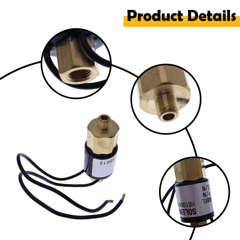 12V Solenoid Value 4748800 068-213-00 K68-213-00 Compatible with Dexter/Titan/Dico 60 Surge ACTUATORS with Reverse Lockouts