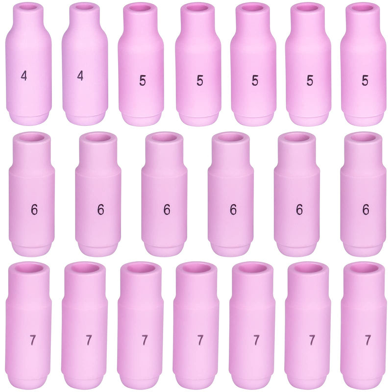 68pcs TIG Torch Consumables Accessories KIT for TIG Welding Torch PTA DB SR WP 17 18 26 Back Cap/Collet Body/Alumina Nozzle 68 Pack TIG Welding Torch Kit