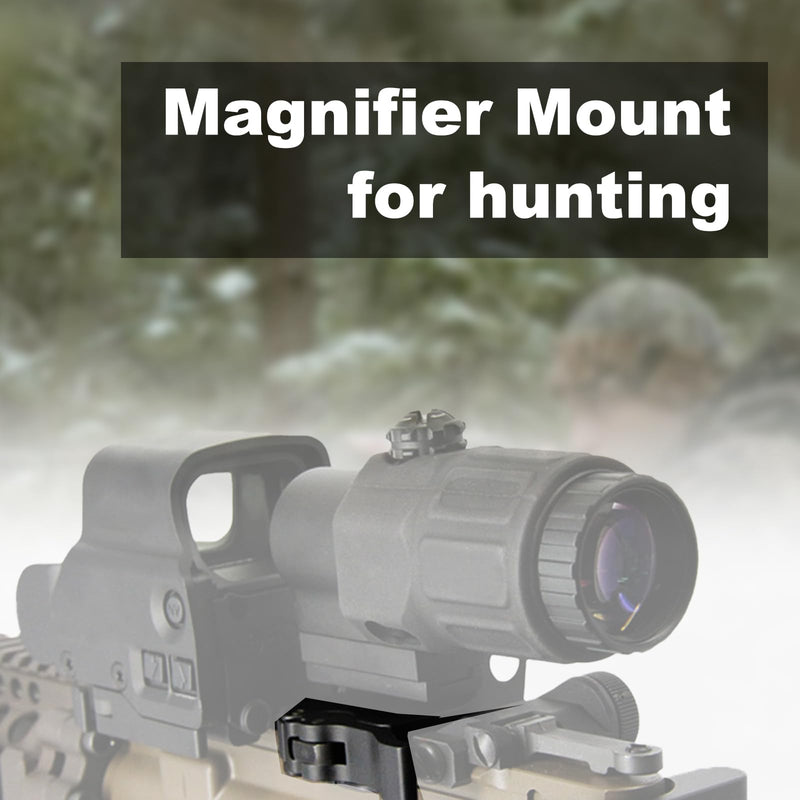 New Aluminum Quick Release 3X Magnifier Mount Central Height :1.93 inches (with 7mm Spacer) for G33 G43 G45 Flip-to-Side Mount Kit Optics Base QD Compatible with Standard 21.2mm Base Mounting