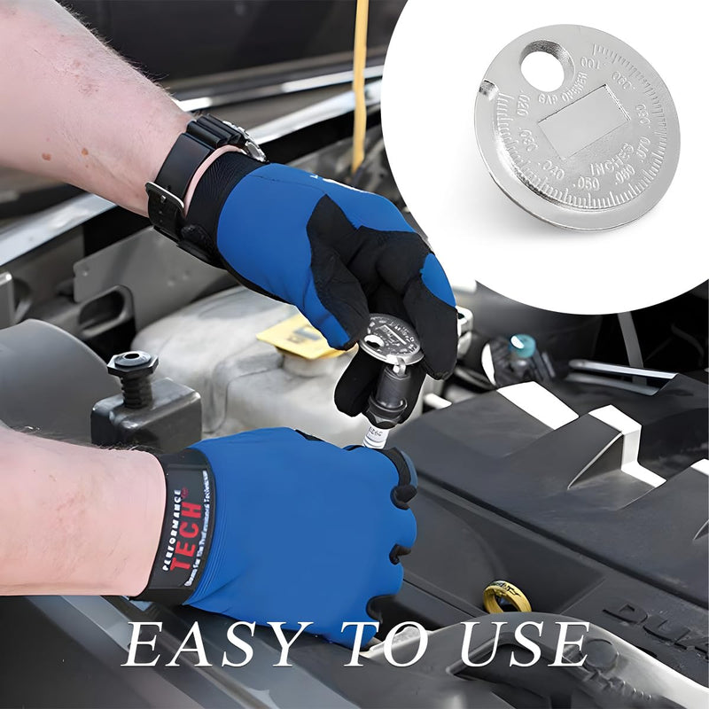 2 PCS Spark Plug Measuring Tool, Measuring Wire Spark Plug Gap Gauge Tool Scaled from 0.020 to 0.100 Inch, Spark Plug Gauge Gap Tool, Universal Gap Measuring Tool Car Accessories 2 PCS