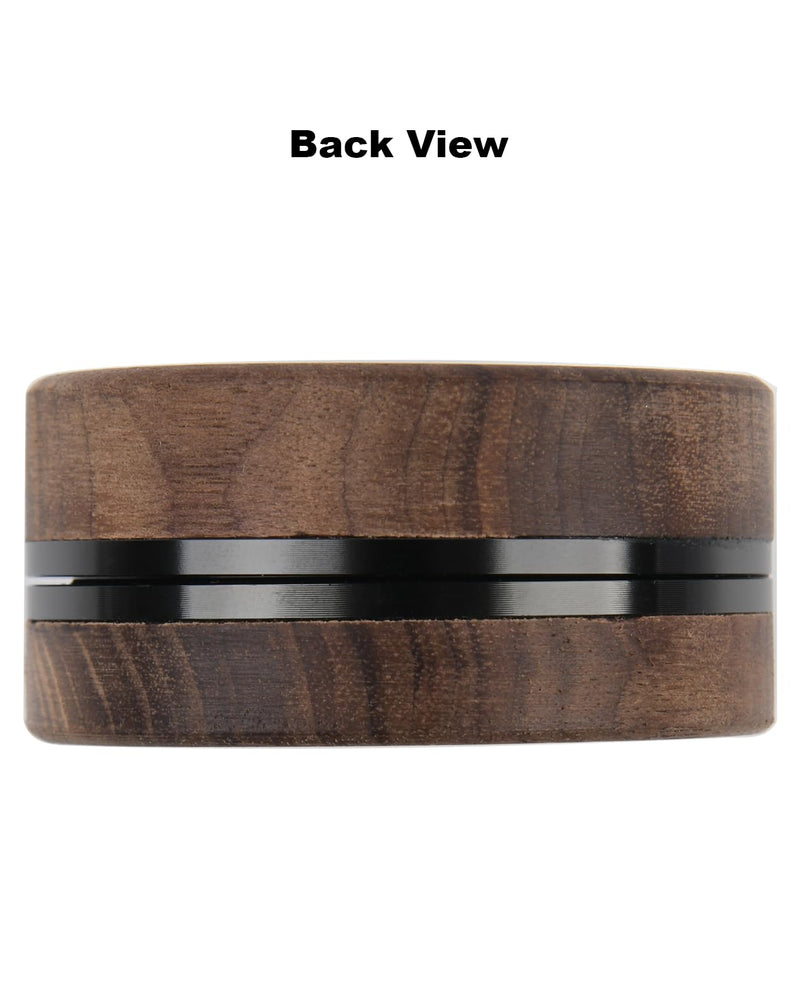 2-Piece Grinder, 2.5" Walnut Wood and Aluminum Grinder for Kitchen Brown 2.5"