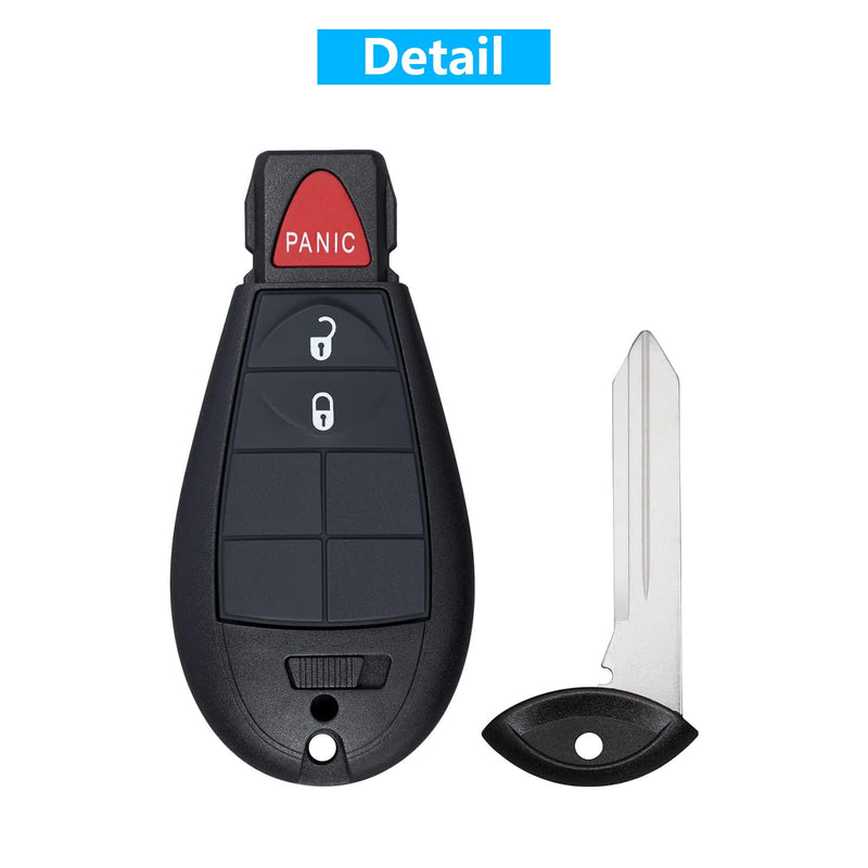 2 PCS GQ4-53T 56046953 433 Mhz 3 Button Keyless Entry Remote Key Fob for Jeep Cherokee 2014-2019 2 Pcs