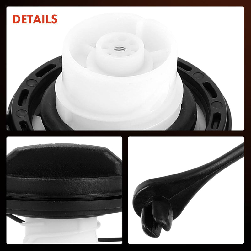 A-Premium Fuel Tank Filler Cap Compatible with Hyundai Elantra, Sonata, Santa Fe, Accent, Tucson, Genesis, Veloster, Kona, Palisade, Ioniq, Azera, Veracruz, Venue, Equus & Kia Soul & Genesis G80
