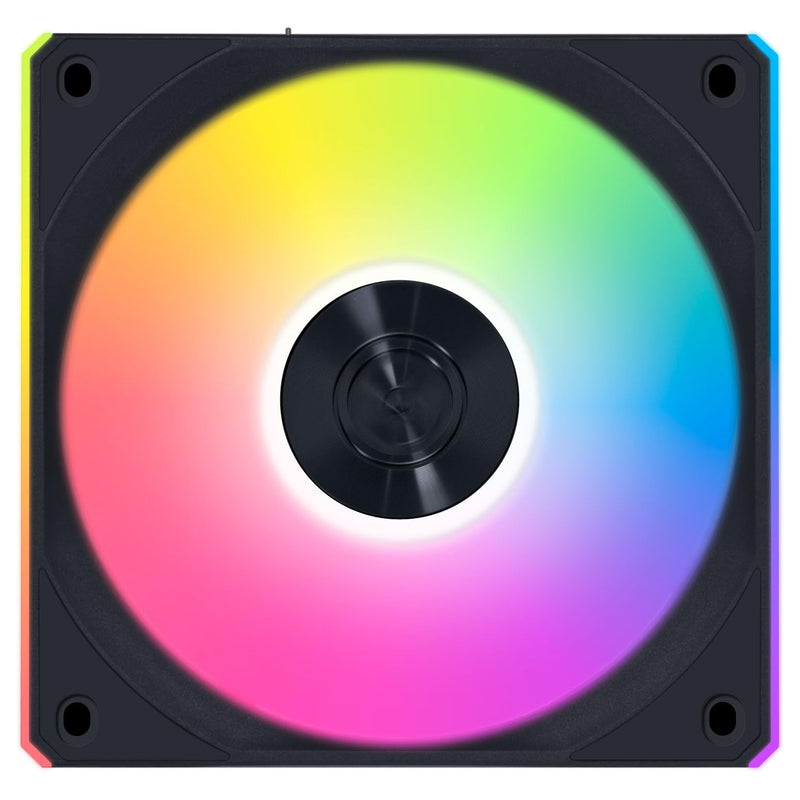 Lian Li UNI Fan CL120 ARGB 120mm PWM Fans - Triple Pack - 2.4 GHz Wireless Signal RGB & PC Case Fans Control - Daisy-Chain - Dual Light Zones - FDB - Controller Included & Required - Black (12CL1W3B) Normal Blade, Black 3 x 120mm