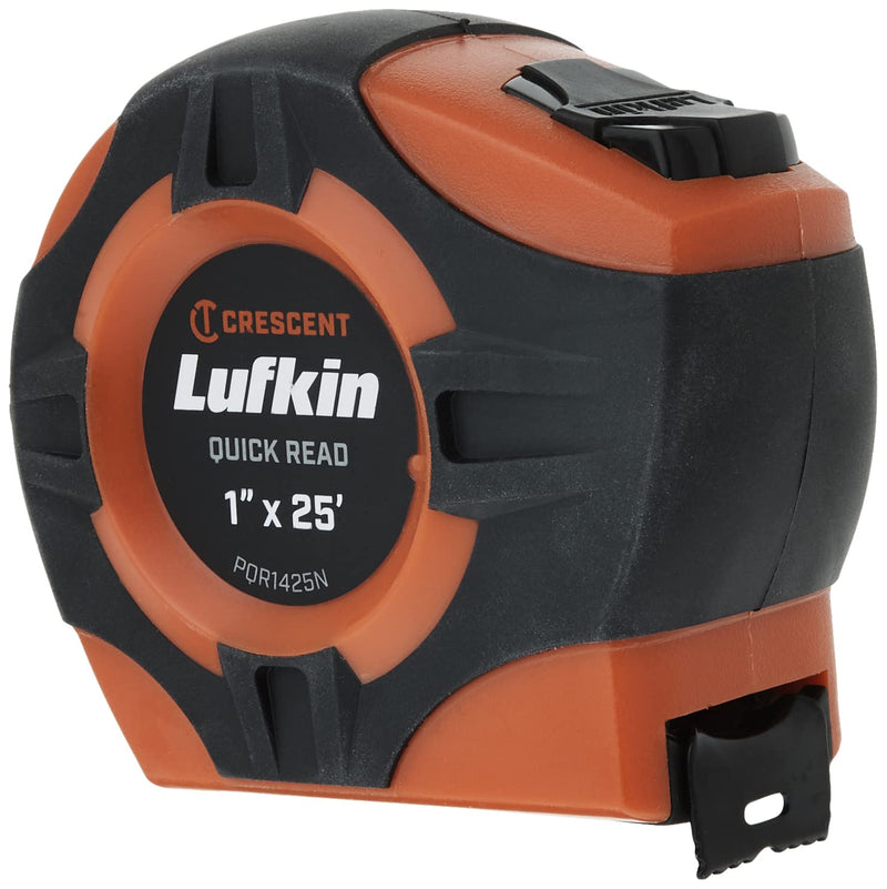 Crescent Lufkin Tape,1"X25', Quickread, Hi-Viz Orange - PQR1425N 25 Foot Quickread